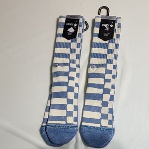 Stance Blue and White Patterned Men's Socks